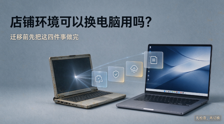 店铺环境可以换电脑用吗？迁移前先把这四件事做完