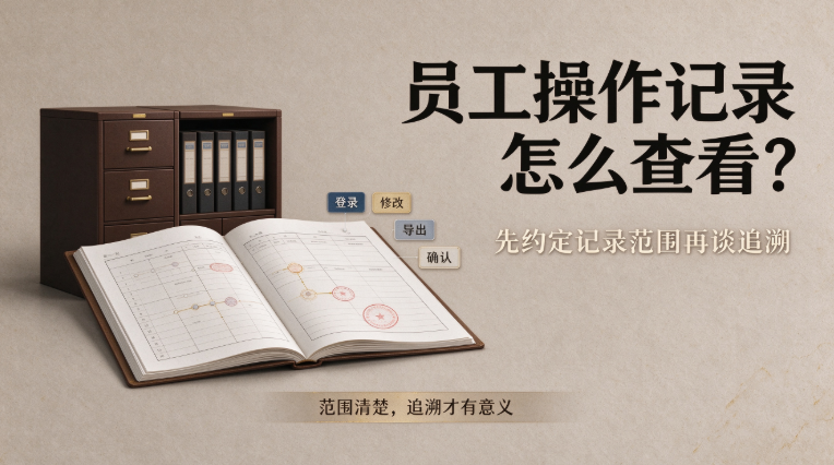 员工操作记录怎么查看？先约定记录范围再谈追溯