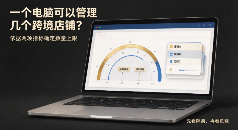 一个电脑可以管理几个跨境店铺？依据两项指标确定数量上限