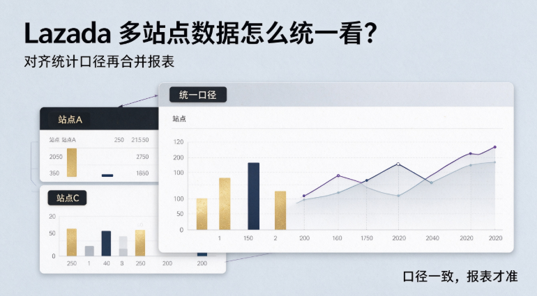 Lazada 多站点数据怎么统一看？对齐统计口径再合并报表