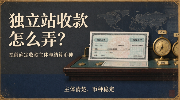 独立站收款怎么弄？提前确定收款主体与结算币种