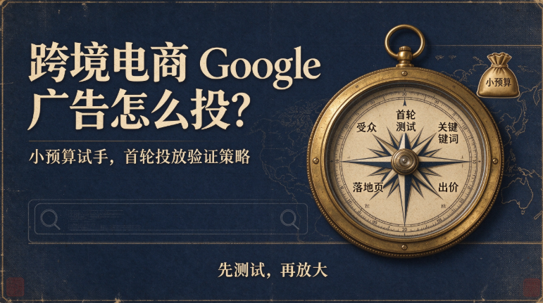 跨境电商 Google 广告怎么投？小预算试水，首轮投放验证策略