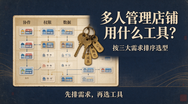 多人管理店铺用什么工具？按三大需求排序选型