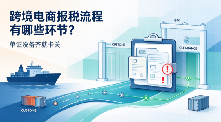 跨境电商报关流程有哪些环节？单证没备齐就卡关